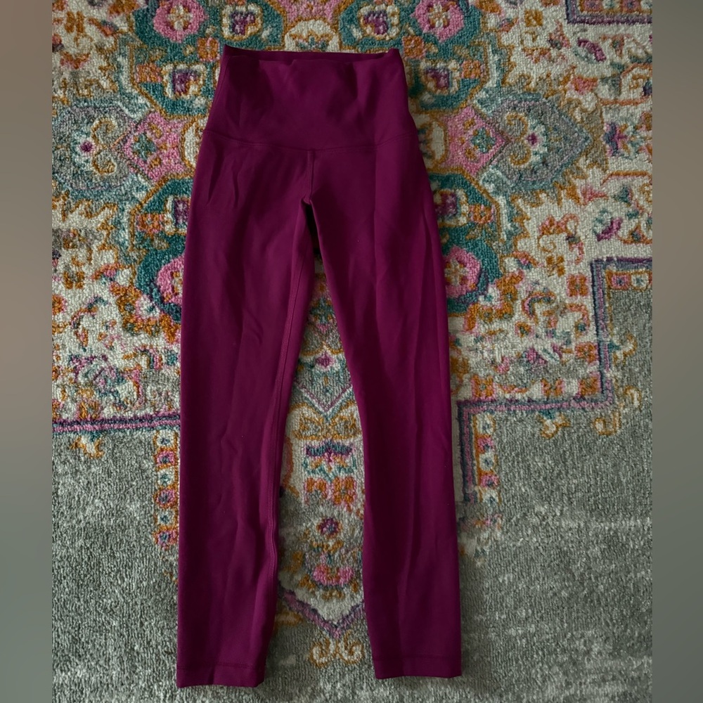 Lululemon Magenta High-Waisted Leggings